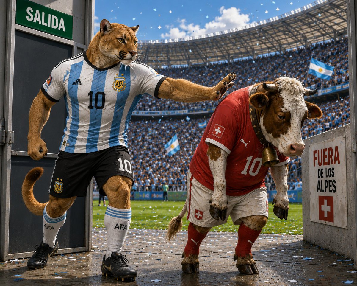 critiamigas's tweet photo. #SelecciónArgentina eliminará a Suiza. No tengo pruebas pero tampoco dudas https://t.co/r27V0B7eVH