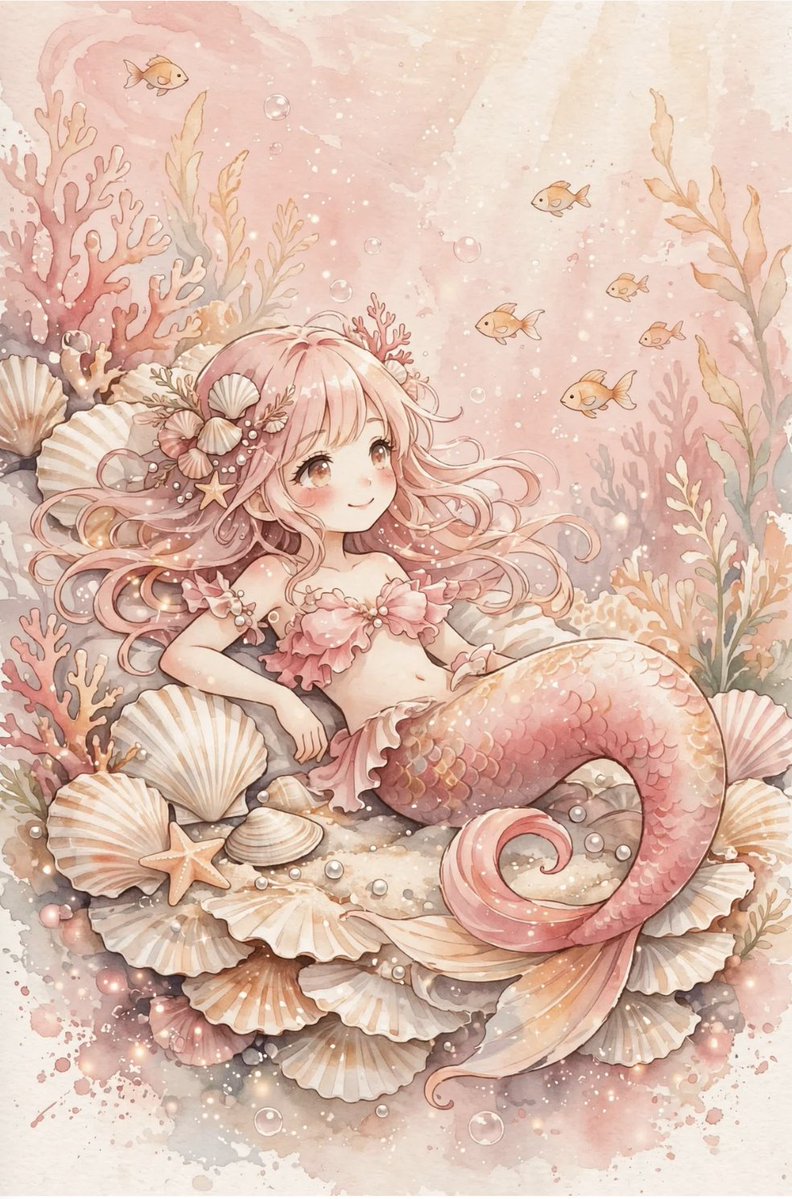 Makari_5108010's tweet photo. Meta AIでマーメイドのイラストを作ってみました🐚🫧
プロンプトはコメント欄に✎𓂃
#AIイラスト #AIart https://t.co/JZwhl0fsuJ