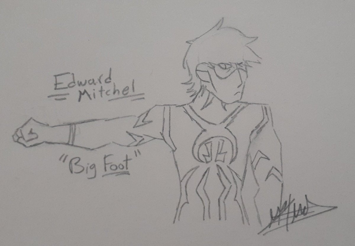 yoshy_draws's tweet photo. "Si te quito el traje... ¿Seguirás siendo rival para mí?"
Edward Mitchel o "Big Foot" para sus enemigos, héroe de la ciudad de Altos California.
#DamARTion https://t.co/gEs4lGdZos