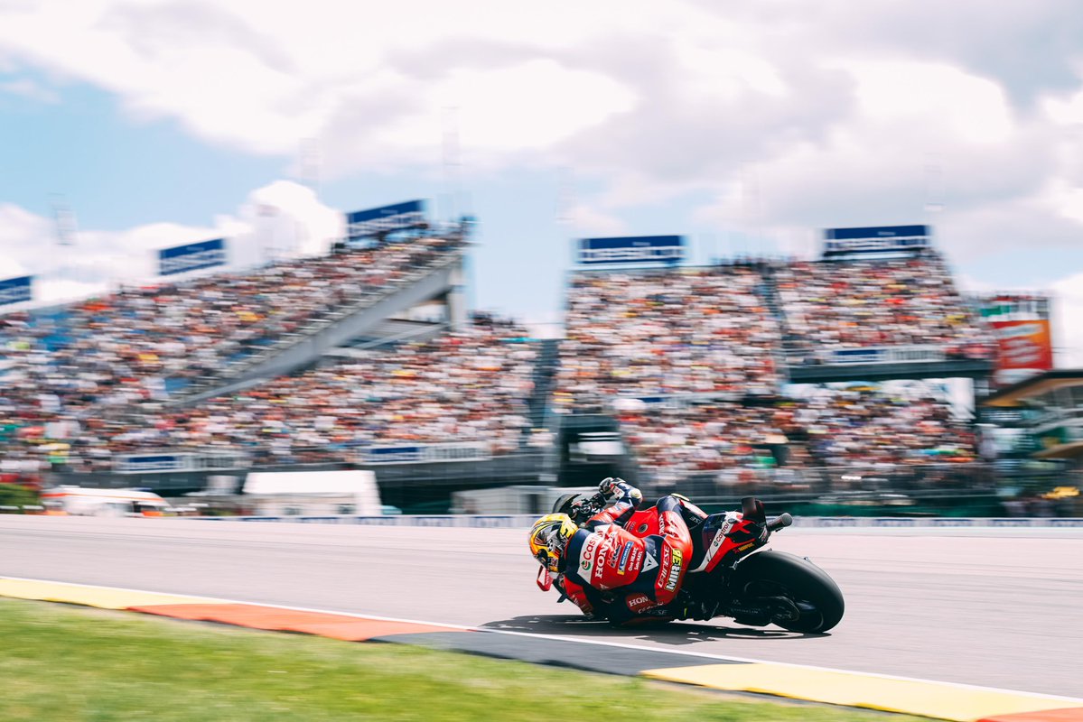 HRC_MotoGP's tweet photo. Aiming for more today...

#GermanGP 🇩🇪 https://t.co/CoC1rvKrCU