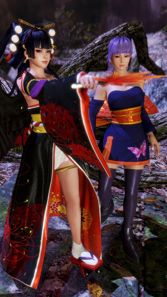 Maso_Prince's tweet photo. Sacred Miyama | Ayane &amp; Nyotengu🌌⛩️ 🦋 #DOA6LR https://t.co/1kQCVrRNlQ