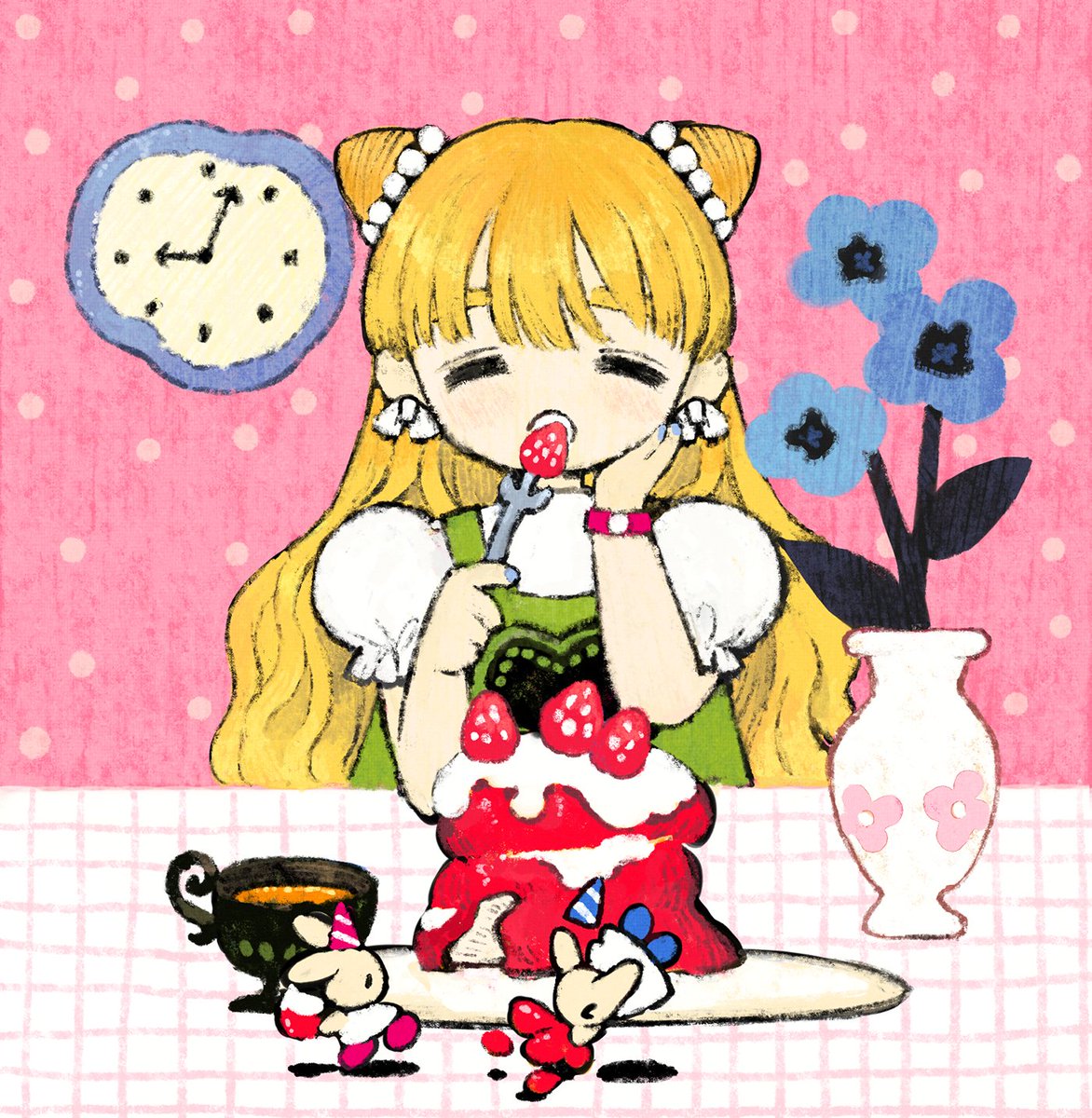 dongdong1000's tweet photo. 朝のいちごケーキ🍓 https://t.co/p11MhYsXCS