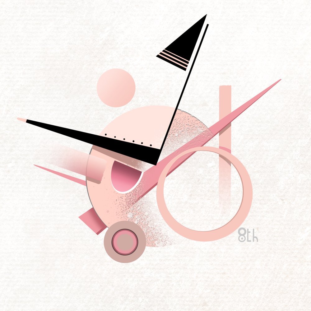 8thproject1's tweet photo. Day 35 of turning every Pokémon into abstract art. #035 Clefairy. https://t.co/4i1gKxohY5