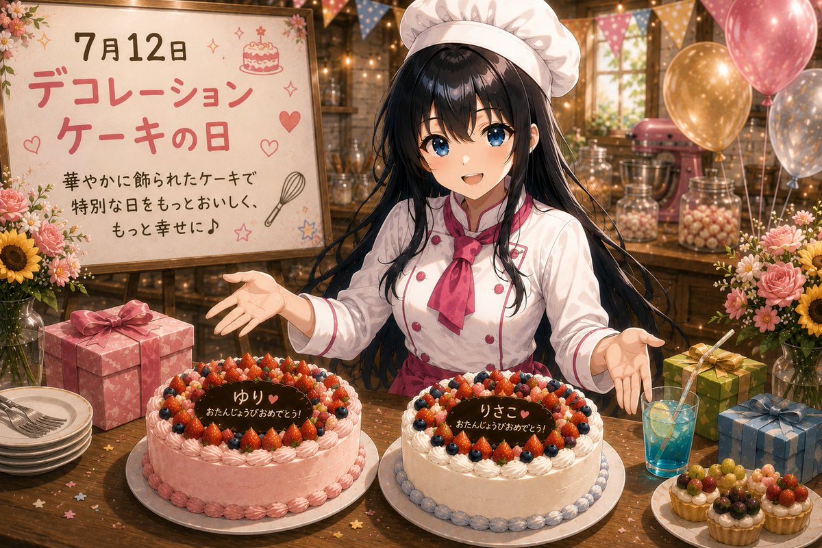 chihaya_ashigar's tweet photo. みのり「今日は #デコレーションケーキの日 なんだって。
後で振る舞うわよ？」 https://t.co/fVas1byT3I