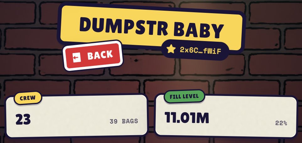 thedumpstrbaby's tweet photo. our crew and numbers 3x since yesterday

soon catchup with grownups

dumpstr baby = the people's dumpster. people like it. we like people. perfect match https://t.co/Tx2JUggFeY