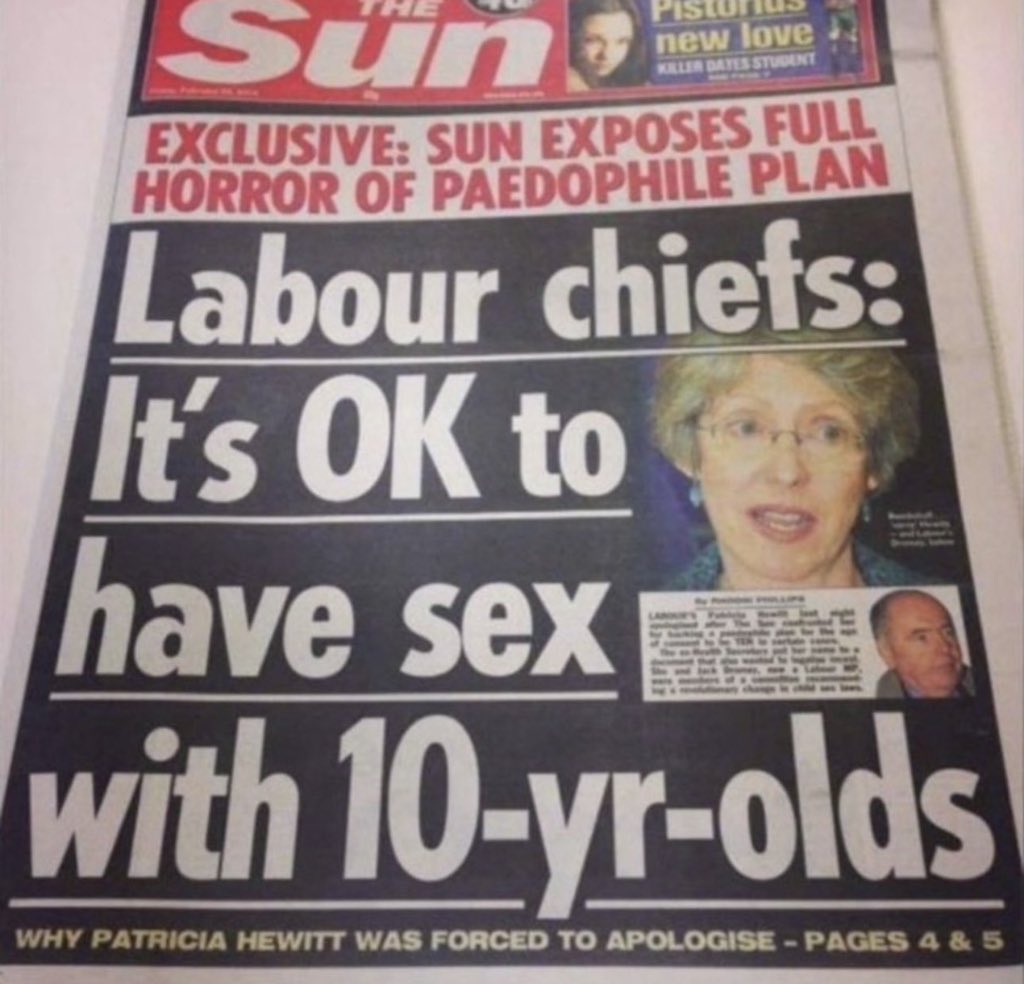TruthFairy131's tweet photo. The LABOUR Government in the UK supports pedophilia.

How the hell are they still in power? 😡 https://t.co/nlDB59qttM