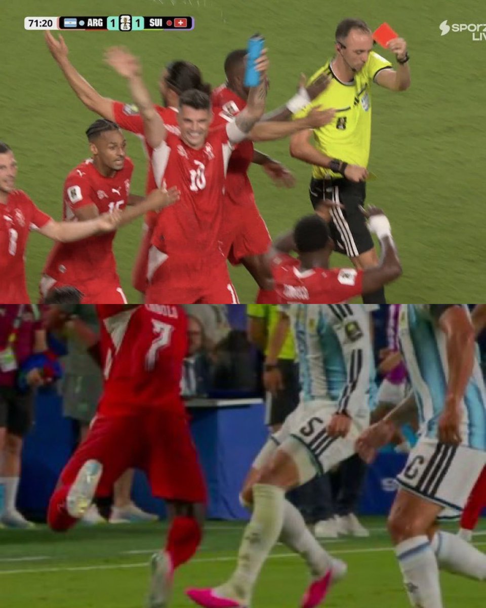 markklfc's tweet photo. Zinedine Zidane on Breel Embolo’s controversial red card for simulation against Argentina.

🗣️ “I cannot accept that decision. In a World Cup knockout match, you do not send a player off for simulation unless you’re absolutely certain. The referee wasn’t certain, VAR wasn’t certain, yet they still made a decision that changed the entire match. That’s unacceptable.”

“Football is supposed to be decided by the players, not by officials desperate to make headlines. Embolo challenged for the ball, there was a coming together, and within seconds the referee reached for a second yellow. That’s reckless officiating.”

“What frustrates me the most is VAR. We were promised that technology would eliminate clear mistakes. Instead, it has become another excuse for controversial decisions. If VAR cannot protect players in moments like this, then what exactly is it there for?”

“Breel Embolo has been treated as if he committed some unforgivable act. I don’t see it that way. I see a striker trying to win a challenge at full speed, and I see officials making one of the biggest calls of the tournament without enough certainty. That is not justice.”

“Argentina are a fantastic team with world-class players. They don’t need a decision like this to help them. Let the football decide who goes through. Instead, the referee has handed everyone a controversy that will overshadow what should have been a brilliant World Cup match.”

“I feel for the Swiss players because they didn’t just lose a teammate they lost their momentum, their balance and, perhaps, their chance of reaching the next round. That’s the damage one poor decision can do.”

“Years from now, people won’t just remember this quarter-final for the football. They’ll remember the red card that split opinion around the world. That’s not the legacy any referee should want. The biggest stage deserves better than this.”