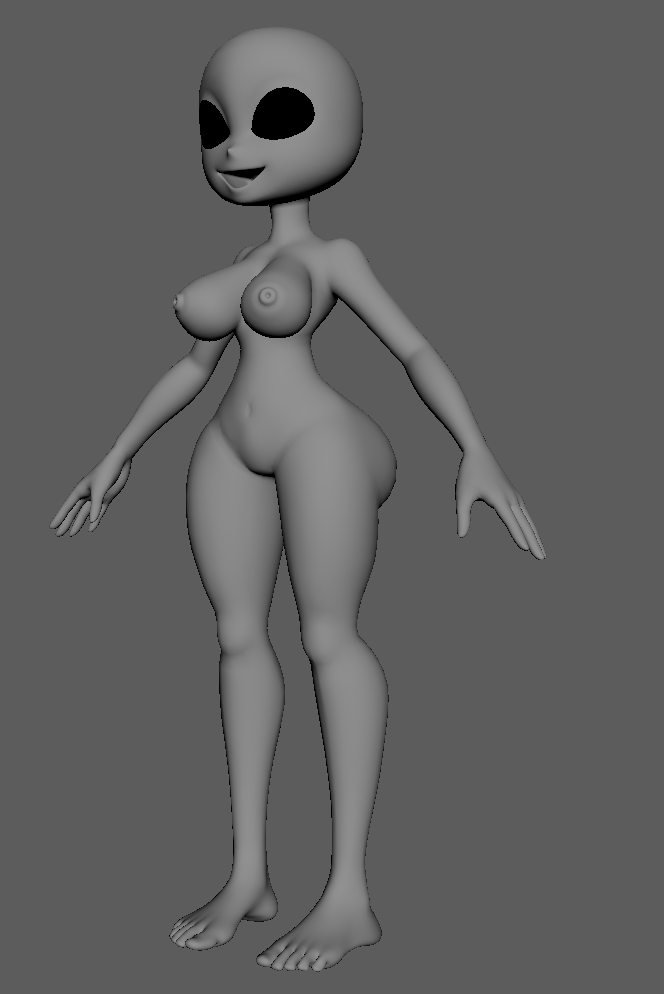 Slippey209's tweet photo. awhile ago I help on retopology on @THREEDDD1029 on the tessa model from murder drone, it was awhile ago but I might mess around on the model and rework a bit on it later https://t.co/v8zfYdGSEM
