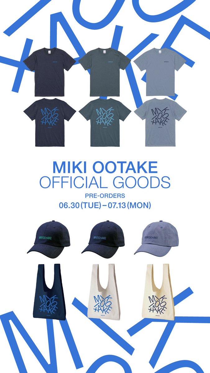RE_MiXarts's tweet photo. ＂LAST CALL"
大竹美希（@miki_drum_ )オフィシャルグッズ受注受付終了まで、あとわずかとなりました。

PRE-ORDERS CLOSE_07.13 (MON) 23:59

この機会をお見逃しなく！
受注受付はこちらから！
▶️ https://t.co/JqkddyaWqT https://t.co/APAEoAMN9l