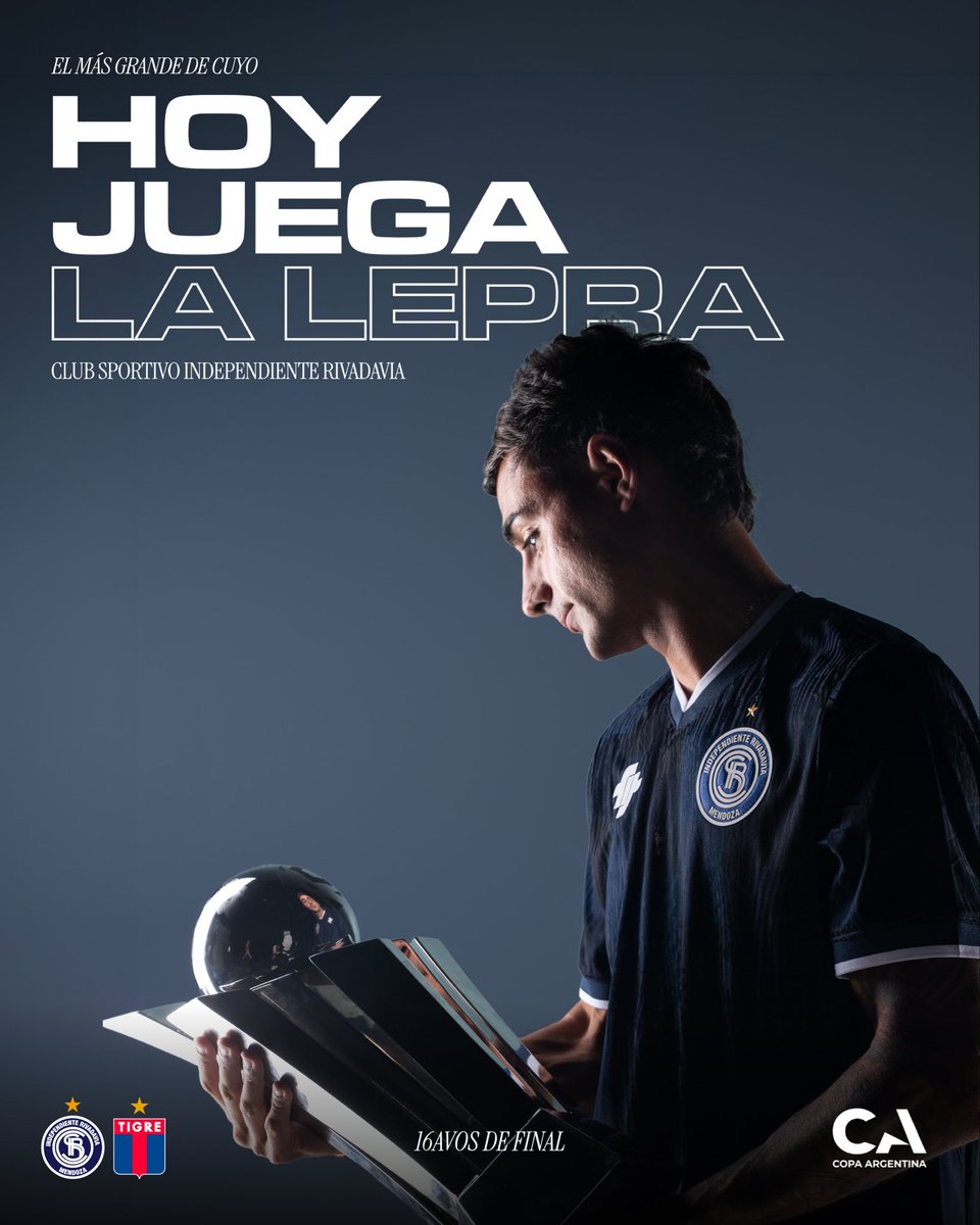 CSIRoficial's tweet photo. HOY JUEGA EL CAMPEÓN, HOY JUEGA LA LEPRA🏆💙
Vamos nosotros👊🏼🔋 https://t.co/FbEM1nXRRr