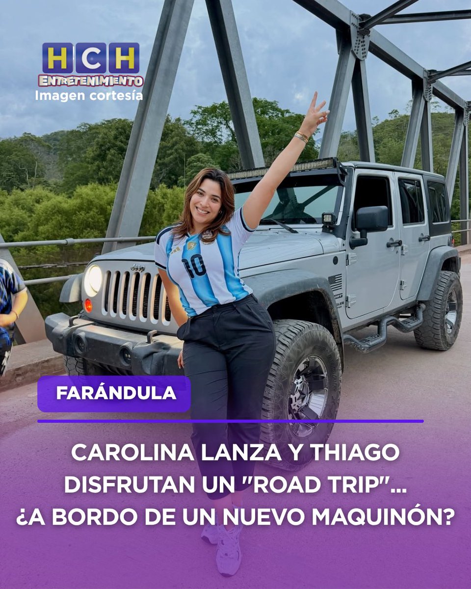 HCHTelevDigital's tweet photo. #HCHEntretenimiento | 😍🤩#CarolinaLanza disfrutó de un especial "road trip" junto a su hijo, Thiago, compartiendo momentos de diversión, sonrisas y complicidad en la carretera. 🚗💙

Pero además del paseo, un detalle no pasó desapercibido: el llamativo maquinón en el que realizaron el recorrido, convirtiéndose en uno de los protagonistas de la publicación. ¿Será una nueva adquisición?