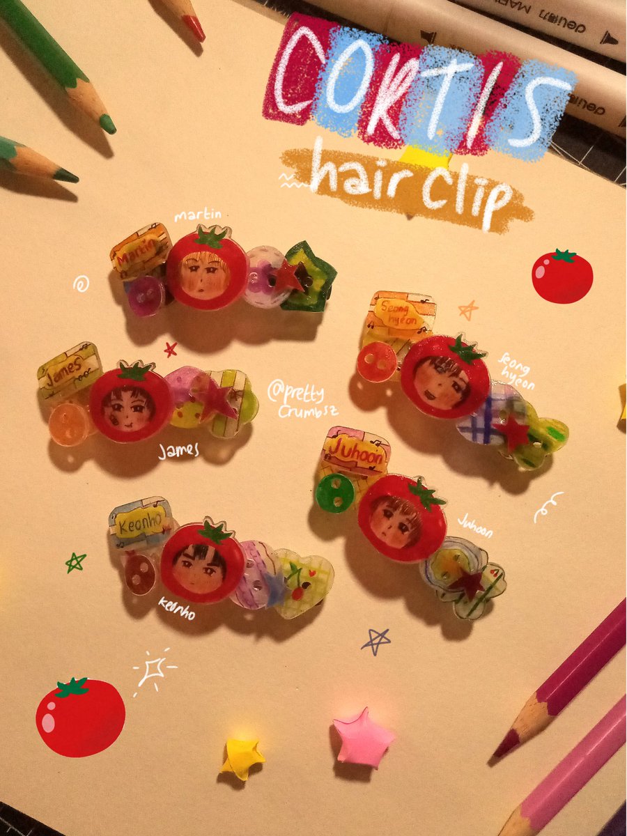 palmcrumbs's tweet photo. #corsell wts want to sell cortis hair clip 🍅💥 

♡ bahan shrink plastic 
♡ 100% handmade yaaa alias digambar dan dibuat sepenuhnya pakai tangan
♡ limited stock 

only 25k (2 pcs) co di 🍊 (sudah termasuk biaya admin)
here's the link: https://t.co/nVlnjmcs75 https://t.co/A6S6h0o320