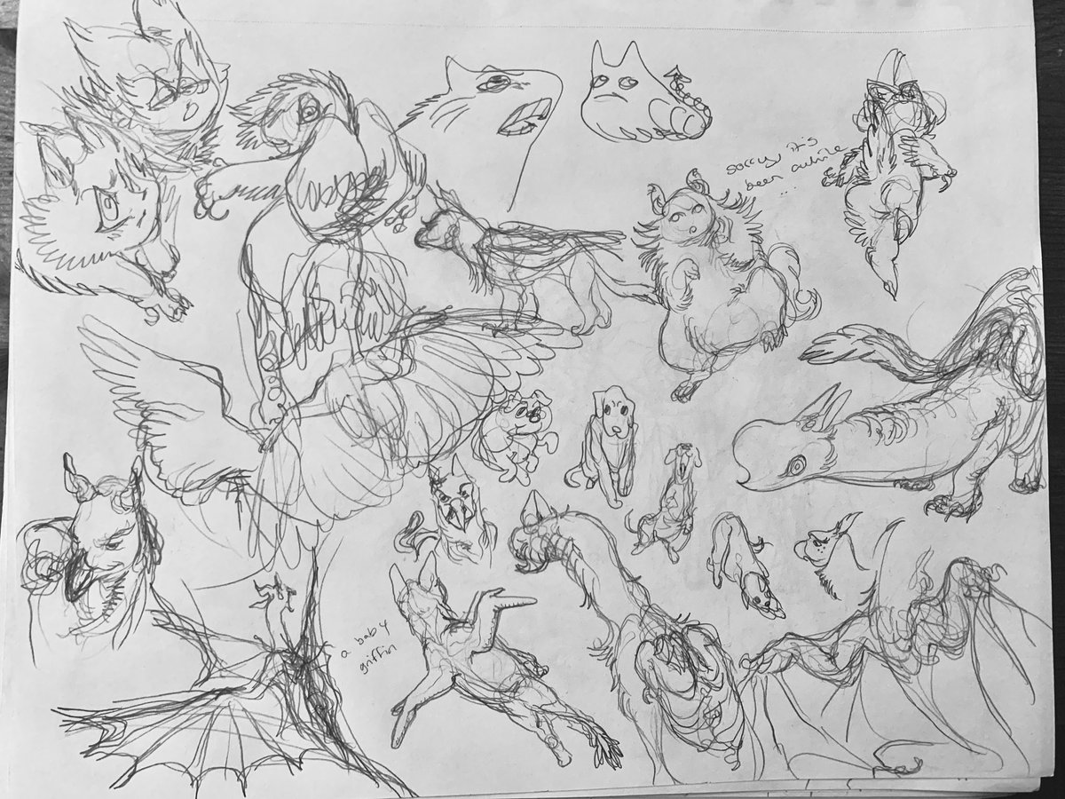 CathChicken's tweet photo. Sketch page from today!! https://t.co/4r3QrjoIJk