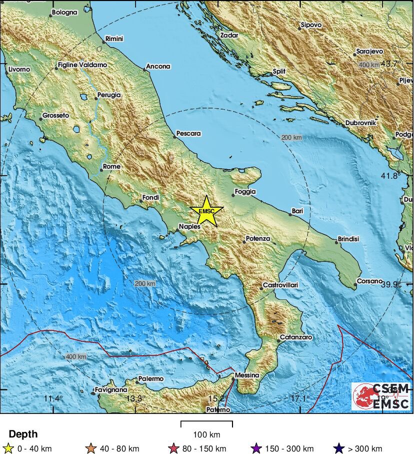 Emergenza24's tweet photo. ADESSO ⭕️ [12.07-04:56] #Apice #Benevento #Campania #TERREMOTO magnitudo ML 3.3 
Se hai sentito la scossa dicci dove e se è tutto ok. Grazie 🙏 https://t.co/4DNW3LzGGj