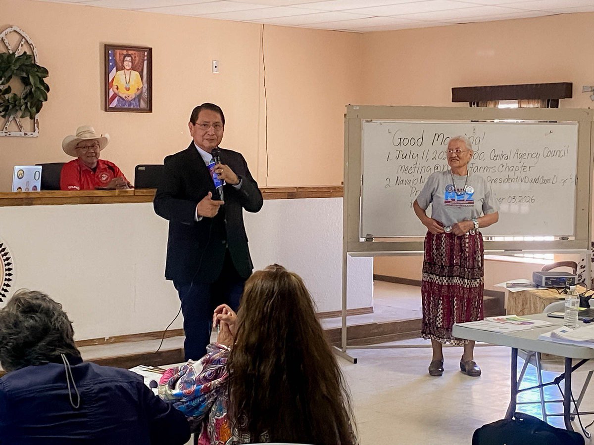NezForAZ's tweet photo. Honored to have earned the official endorsements representing every Navajo Nation Chapter in AZ.

After the Western Agency Council’s endorsement last month, today we proudly received the support of the Fort Defiance and Central Agency Councils. The momentum across #AZ02 is real. https://t.co/ukIZ5kPuy6