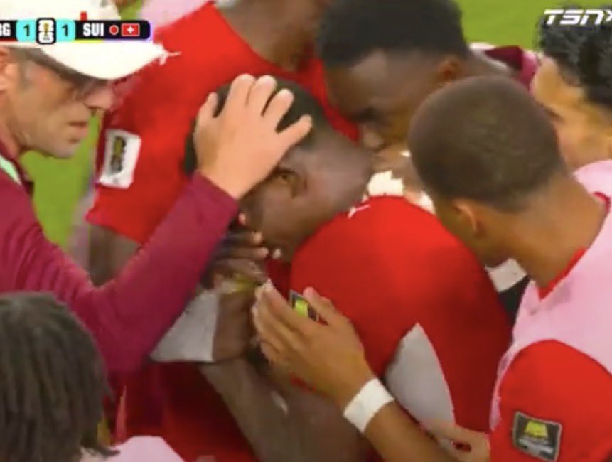 LegendaryNewz's tweet photo. 🚨Breel Embolo was in tears after being sent off vs Argentina https://t.co/eahBfdvjT3