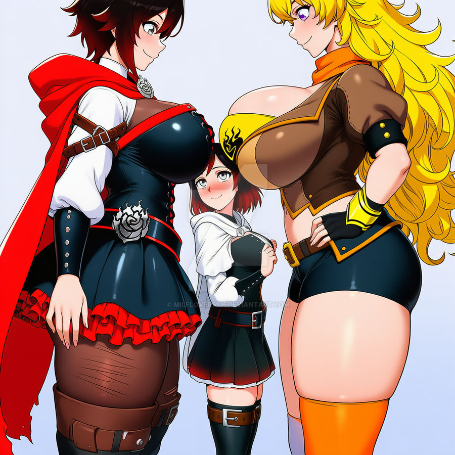 Roleplay_Tattoo's tweet photo. Yang and Ruby of @SistersofBeacon with their mommy Summer. https://t.co/DjFB7QSmN4