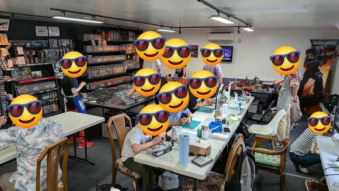 outback_hobbies's tweet photo. 本日18時までオープンしています!
ペイントイベント開催中です🖌️シタデルカラー&プロアクリル使い放題✨️
そして、ゲームをしているお客様もいますので、今日は色んな楽しみ方を見ることができます🔥
#warhammer #ウォーハンマー #プロアクリル #proacryl https://t.co/ZgVbz1Eptr