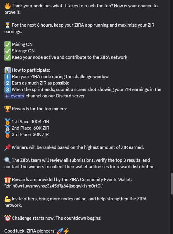 EverythingsFix's tweet photo. Participating in the 6-hour ZIRA Flash Mining Challenge. Node running with Mining and Storage enabled. Good luck to everyone.
https://t.co/RkeXWZZixe
 @zira_network #ZIRA #DePIN #AI https://t.co/JD8EJsS3w0
