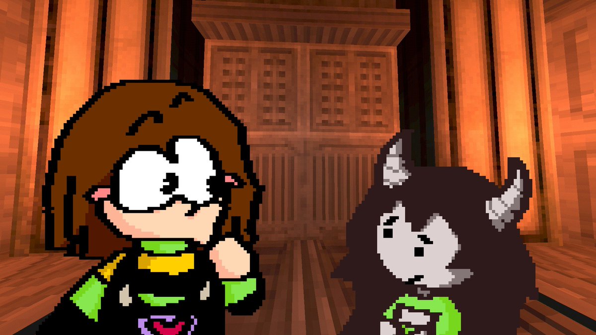 UnderfellsChara's tweet photo. yeah! i'm a human!! i'm chara!
[They'd walk closer for easier conversation.]
so uh. whats YOUR name? and where are we? https://t.co/sRebVoLYj7