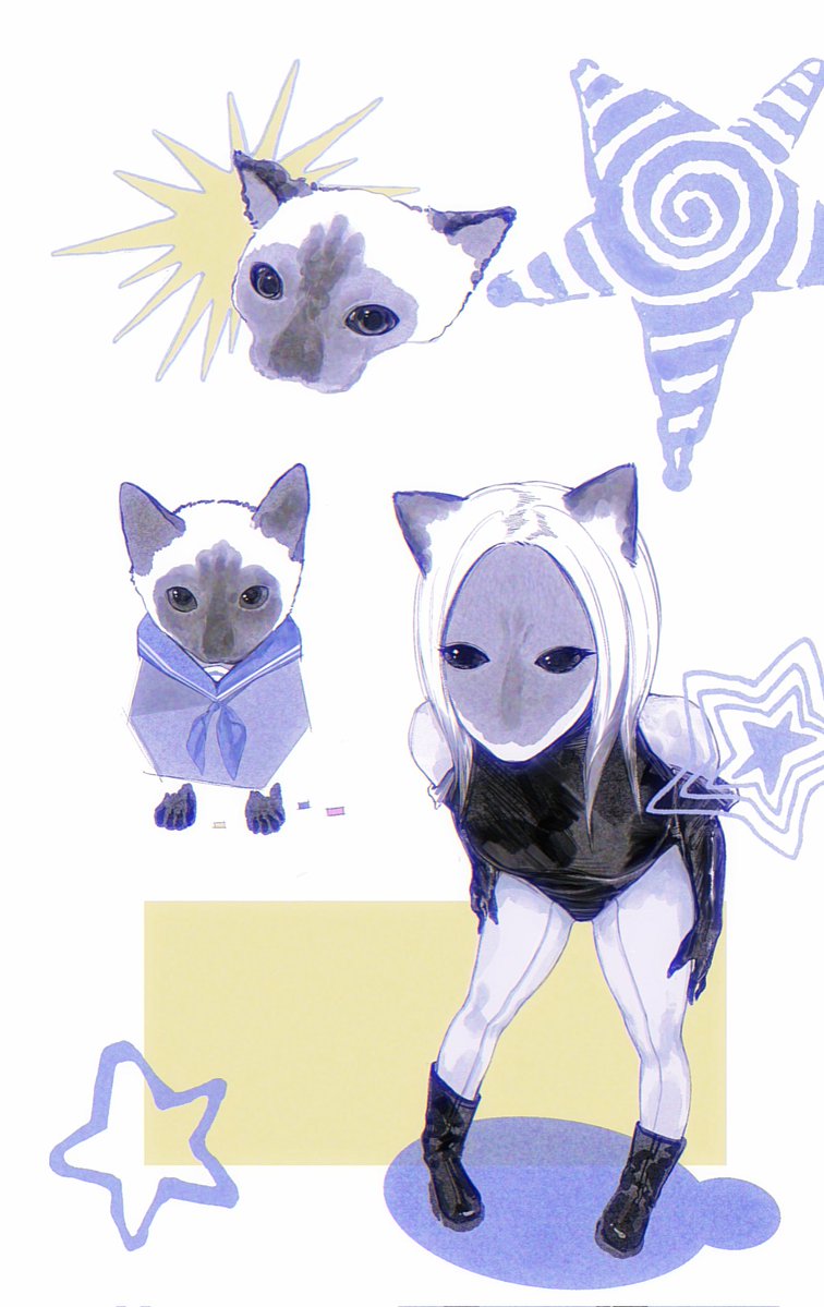 MoyuCat64540's tweet photo. I doodled this cat.#OCㅤㅤ https://t.co/XxDfvnqyC1