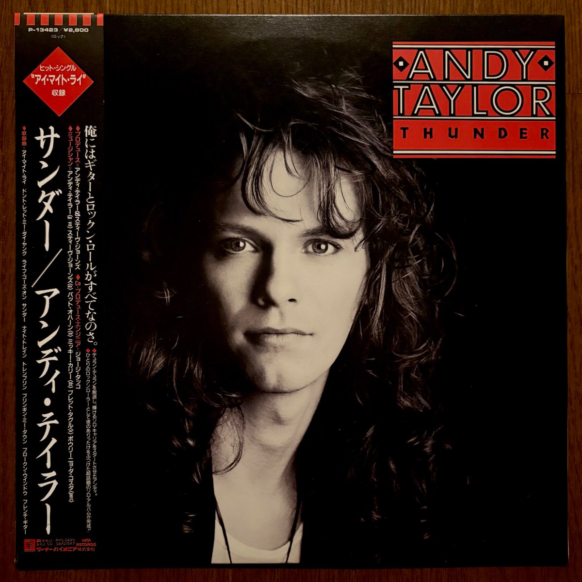 きのうの晩酌レコード Andy Taylor Thunder 1987 元Duran Duranの