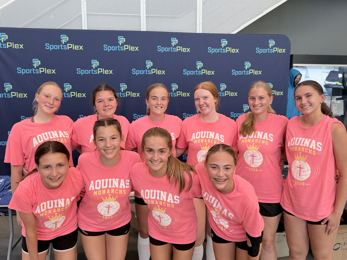 AquinasNation's tweet photo. Congratulations to the volleyball team on earning runner-up in the silver bracket at the UNK team camp this weekend. They ended up 8th out of 15 teams, dropping the championship game to Bellevue East after playing against teams from Nebraska, Colorado, and Kansas. #monarchvb https://t.co/vpyfO9Bgp2