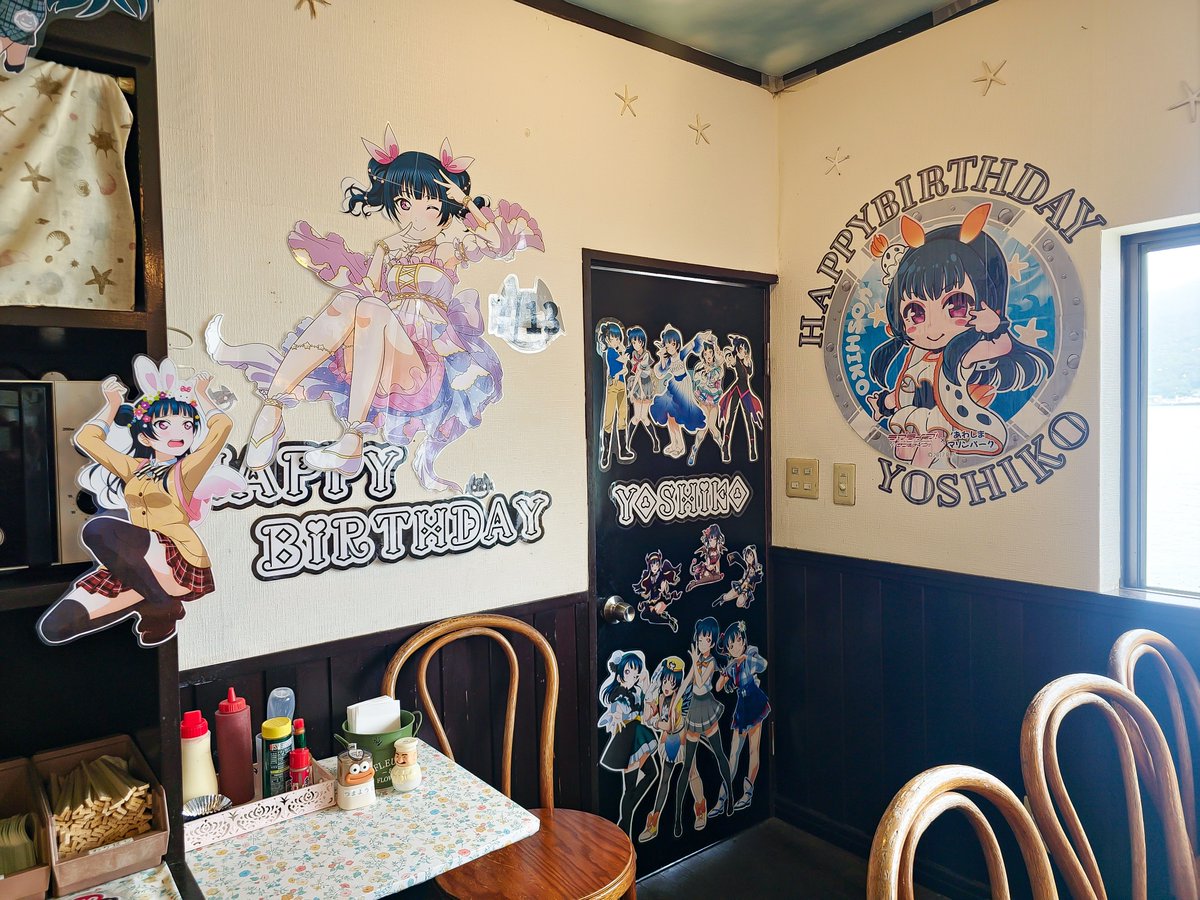 うみねCafeの善子ちゃんバースデーセット✨😈 #津島善子生誕祭2026
