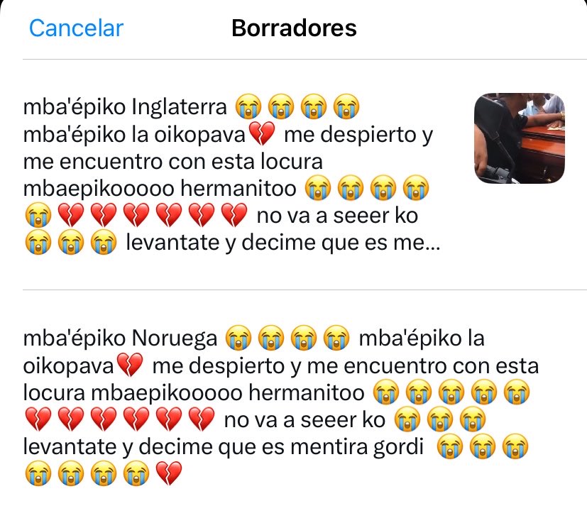 emifernann's tweet photo. estaba preparada para las dos opciones💔😞 https://t.co/TGSMQkUUuB