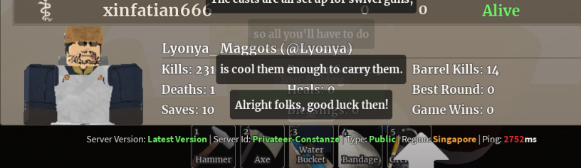 FreedomerYaoi's tweet photo. Do not play on singapore servers bru the ping will make you feel like you're strapped to a table being torn limb from limb https://t.co/DrYPgoBRze