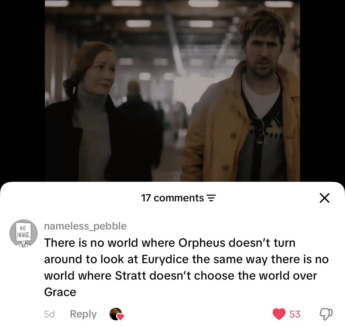 livsology's tweet photo. eva and ryland as orpheus and eurydice… im gonna jump https://t.co/TApZMH9LF1