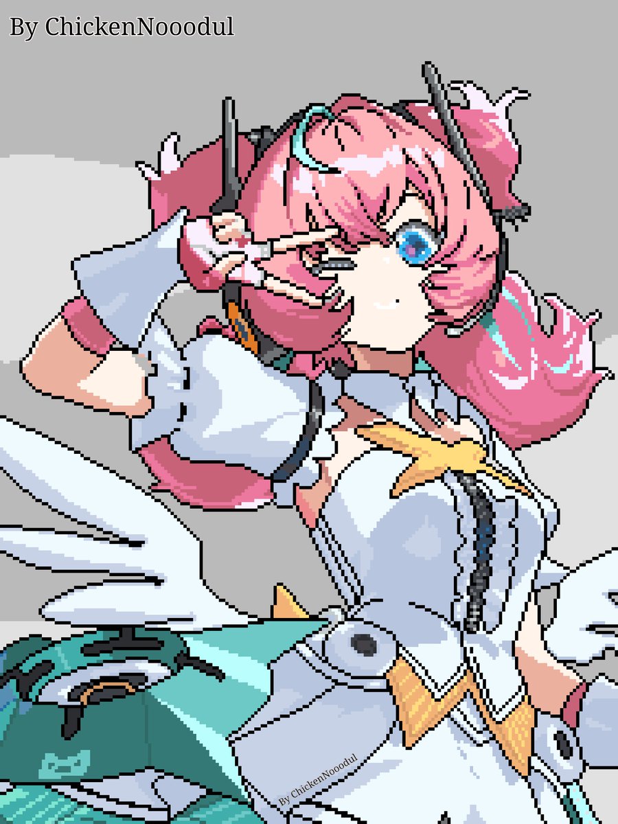 ChickenNooodul's tweet photo. Aria Zenless Zone Zero Pixelart 
#fanart #pixelart #ZenlessZoneZero #ZZZ https://t.co/eniTQttSZk