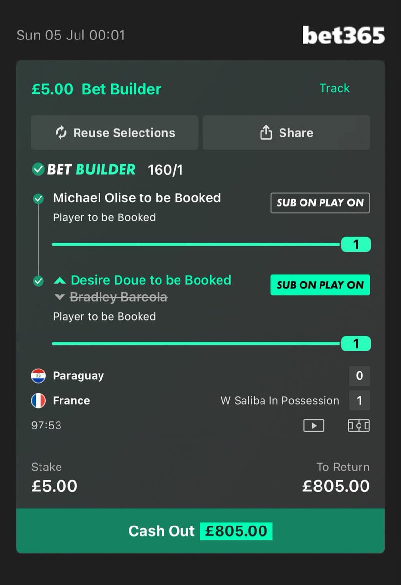 mrfpl0408's tweet photo. @FootyAccums First winner of the tournament https://t.co/dtDu2p8cBk