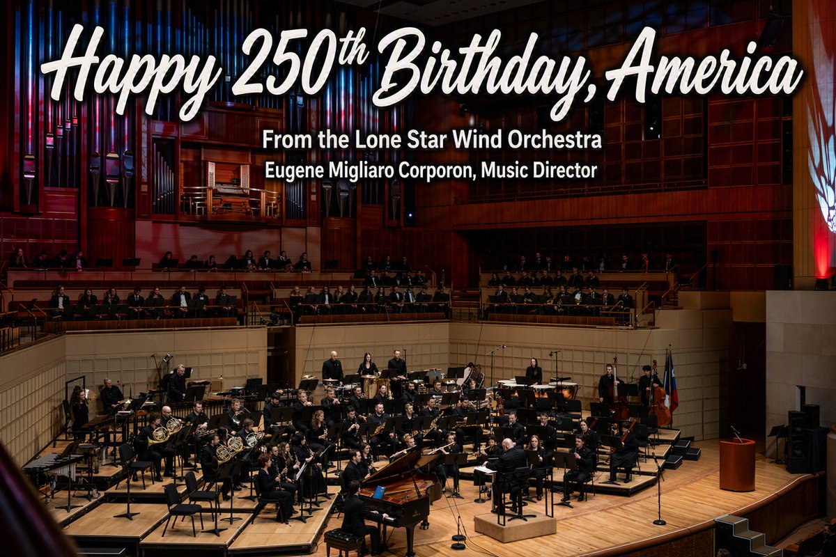 LSWO's tweet photo. 🇺🇸 Happy 250th Birthday, America, and Happy 4th of July from the #LSWO! We honor those who have served, sacrificed &amp; worked to preserve the freedoms we cherish. Because of their dedication, we are free to learn, teach, perform &amp; share the power of music with our communities.🎶🎆 https://t.co/xTw6X2ATi6