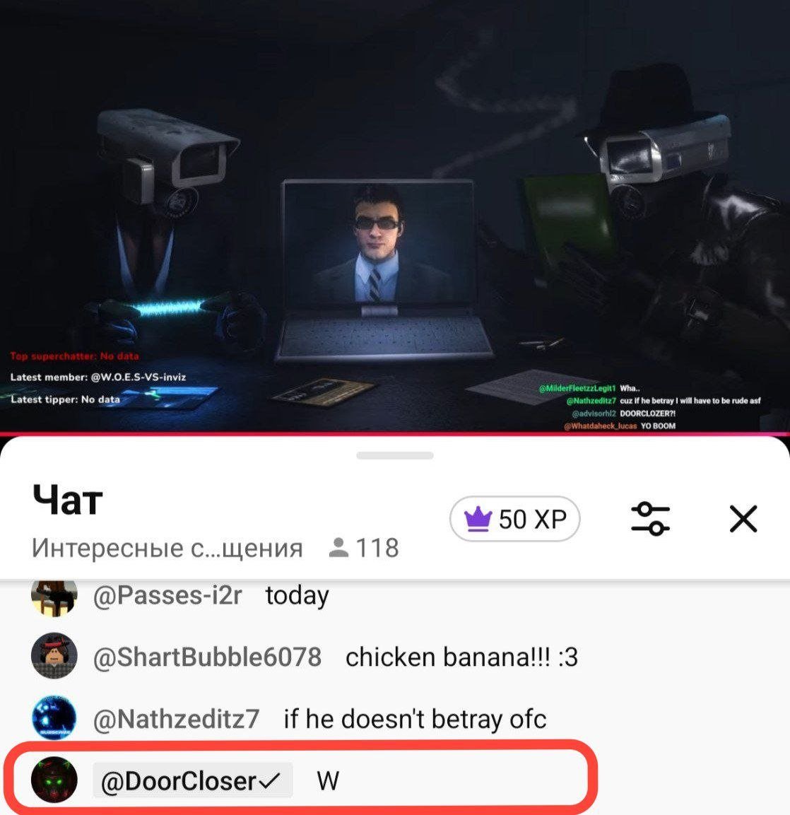Supcaman's tweet photo. DoorCloser (Dafuq) left a comment on Zacdoor's stream https://t.co/UE4cZJYQU0