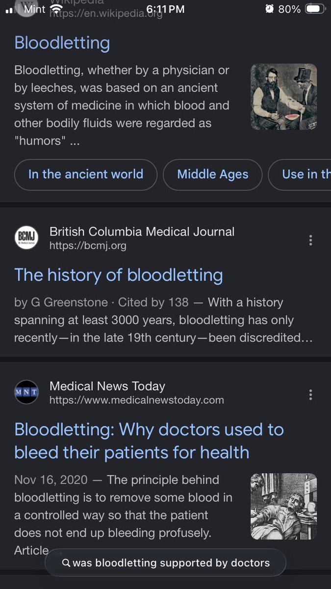 CloyFogleman's tweet photo. @Jests_Hitman @Scarlet_BelleVr Also bloodletting was widely supported by doctors during that time. https://t.co/awry59QINT
