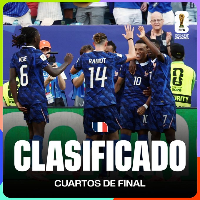romanomad82's tweet photo. #Mundial2026 #FWC26 #FinalStage 1/8 Final. #Game90 #PARvsFRA 0-1. Mbappe #FRA Le bastó a #FRA un gol de penalti para clasificar, en su peor partido, condicionado por un rival que ni dejó ni quiso jugar en ningun momento. #PAR hizo su partido hasta que encajó. MVP: Doue #FRA https://t.co/JsFK8lup9H