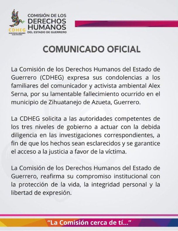 LuisCardenasMx's tweet photo. 🚨 Hallan sin vida al periodista y activista ambiental Alex Serna, desaparecido desde el 20 de junio en Zihuatanejo. Tenía 39 años, denunciaba presuntos daños ambientales y actos de corrupción, y en marzo afirmó haber recibido amenazas por su labor. https://t.co/4bV8gdYKdt