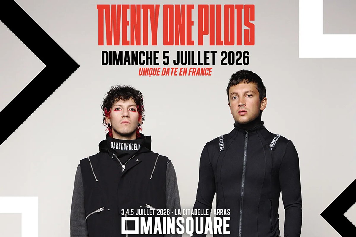 clikkiesfrance's tweet photo. C'EST LE JOUR-J ! Tyler et Josh seront ce soir au #MainsquareFestival #Mainsquare2026 en France 🇫🇷 !

N'oubliez pas, pendant Jumpsuit, on brandit l'animation dispo sur ce site: https://t.co/nWVUogG130

Bon festival à tous, profitez bien et faites attention à vous 🫶 https://t.co/AQcSxt4ZIQ