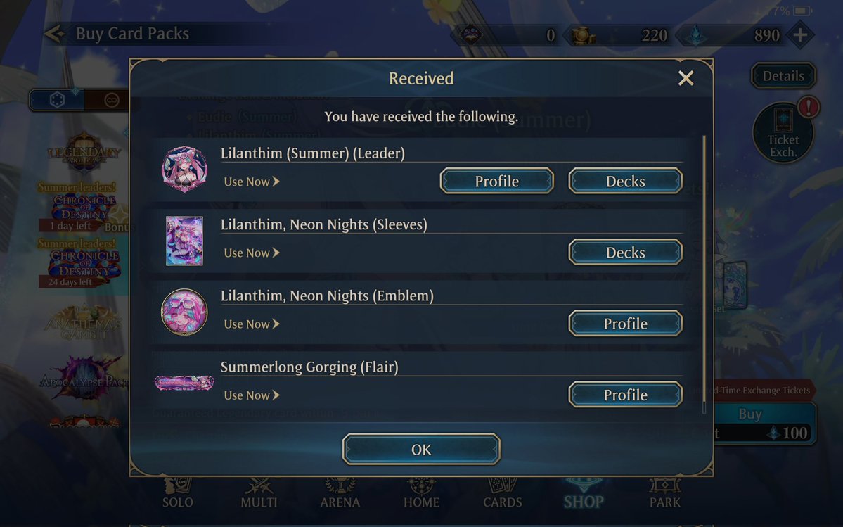 Grey_arct's tweet photo. On the last 10-pull before the 350 pity, I got a ticket!!!
Seriously my wallet will kill me..
#shadowverse #shadowversewb https://t.co/9tMmF0bHlB