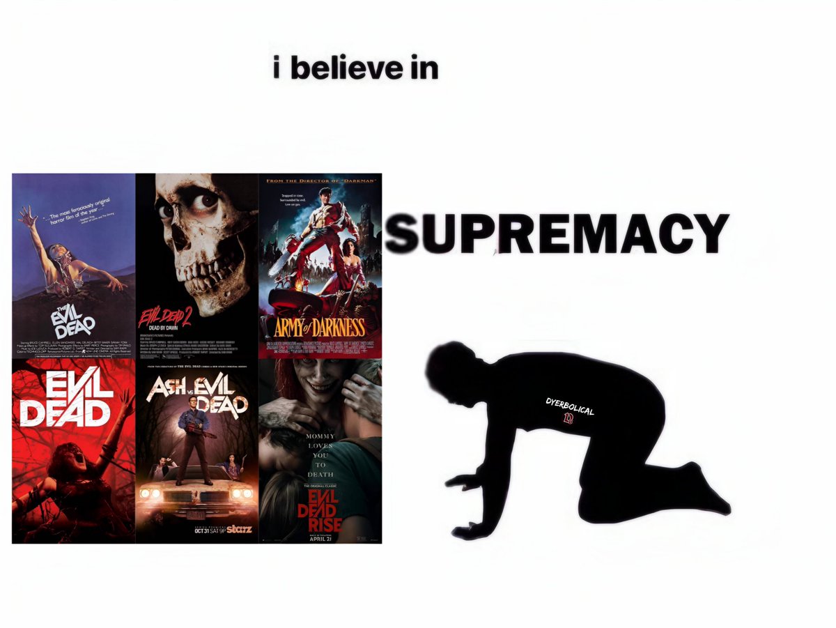 DyerbolicalDB's tweet photo. I believe in Evil Dead Supremacy https://t.co/ImNXKrGgbr