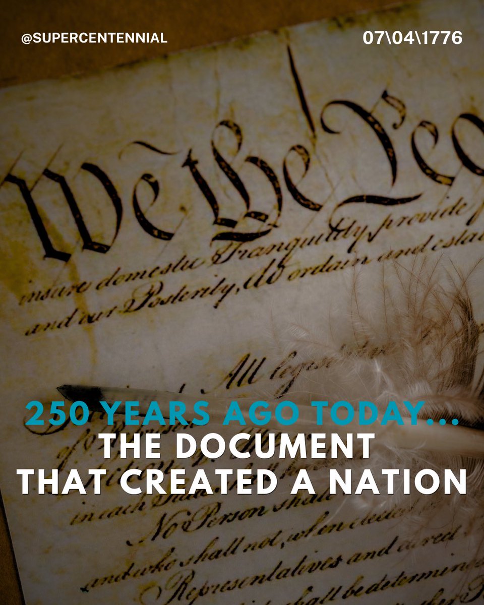 Supercentennial's tweet photo. The document that created a nation… https://t.co/KTH1eL0IZC