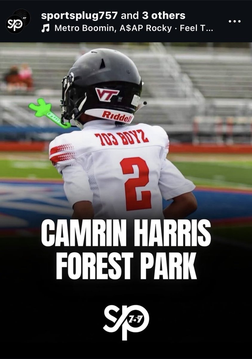 CamrinHarris30's tweet photo. Blessed to be on @sportsplug757 freshman watchlist! https://t.co/Ze8pUTr87I