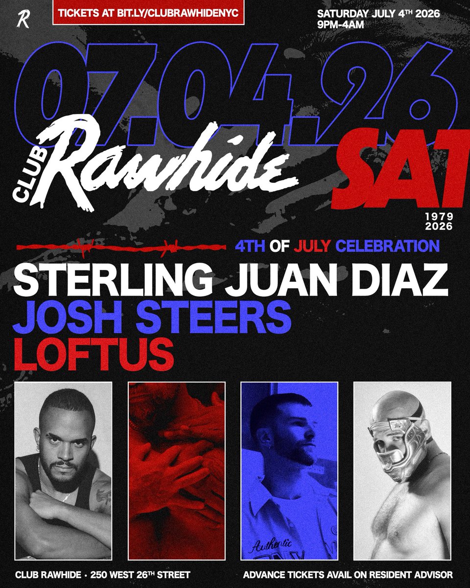 rawhide_nyc's tweet photo. STARS, STERLING, STRIPES &amp; STEERS
TONIGHT https://t.co/v63HFLxvsm https://t.co/6nlX41lHhd