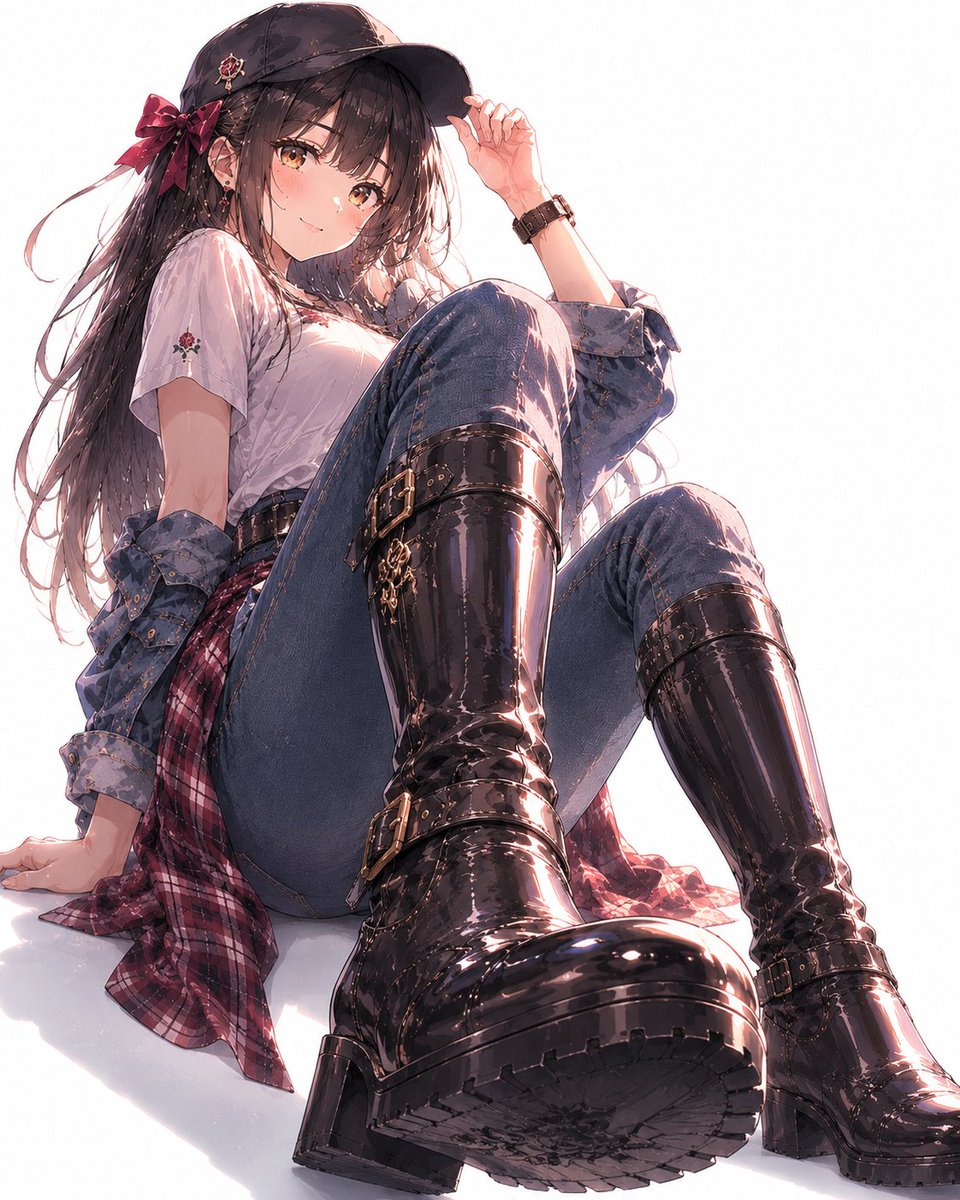 akane_bootdiary's tweet photo. おはようございます☀️

日曜はデニムでゆるっとカジュアルに
足元はお気に入りのブーツを👢

今日も一日いい日になりますように✨

#椿茜のブーツ日記 #AIart https://t.co/rQa0WpIGQk