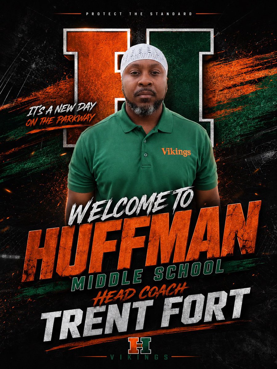 Huffman_ViksFB's tweet photo. Welcome 2 the FAMILY Coach Trent Fort!

We’re excited 2 have you leading the nxt generation of Vikings. Your leadership, passion, &amp; commitment 2 developing young men will help build a strong foundation 4 the future of HF!
@aldotcomPreps @HallTechSports1 @DownSouthFb1 @DexPreps https://t.co/gaXjSKwZlu