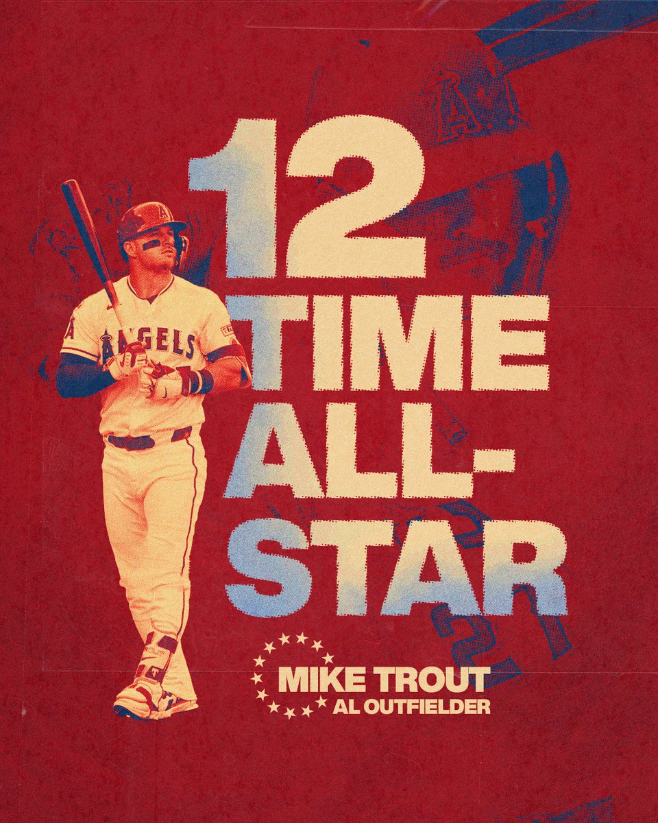Angels's tweet photo. Trout's back on the menu 🐟

@MikeTrout has been selected as a starting American League Outfielder for the 2026 All-Star Game! https://t.co/bZAQ61fE6y