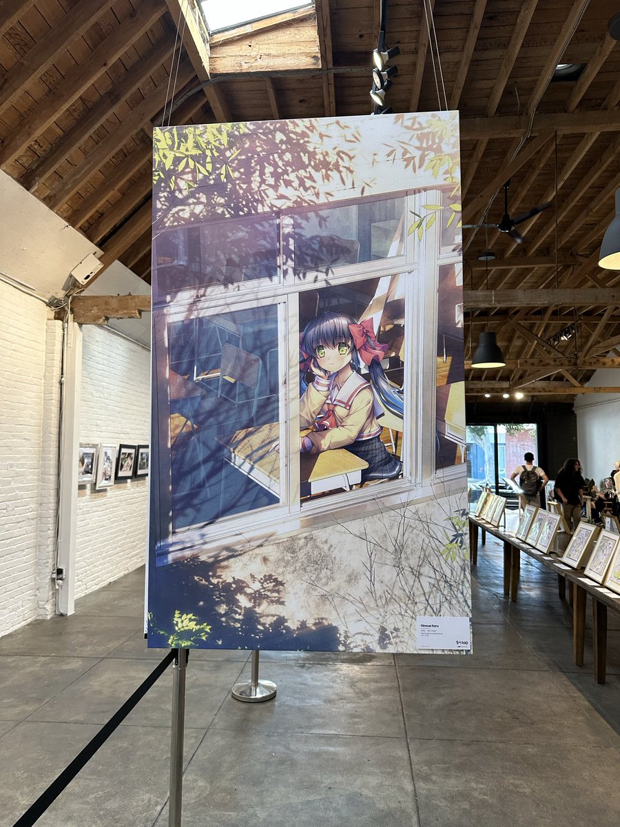 jastusa's tweet photo. We're selling off 3 of our MASSIVE @hinoueitaru canvases at Yabai! And a banner too!

She'll even sign 'em tomorrow and everything.

Stop by and nab one, one day left! https://t.co/lR8a7dAo88
