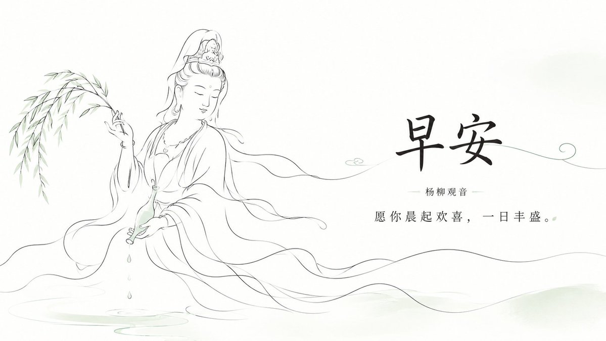 Zen Guanyin Good Morning Greeting