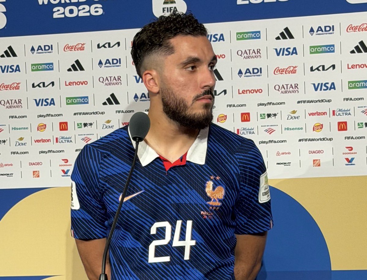 FabrizioRomano's tweet photo. 🚨🔥 Rayan Cherki: “I didn’t know Paraguay can do 30 fouls without getting a yellow card”. https://t.co/rimLd43Un5